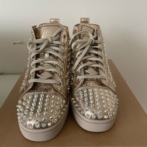 Christian Louboutin
Gold Sample sz 9(42)
Louis Leather High-Top Sneakers